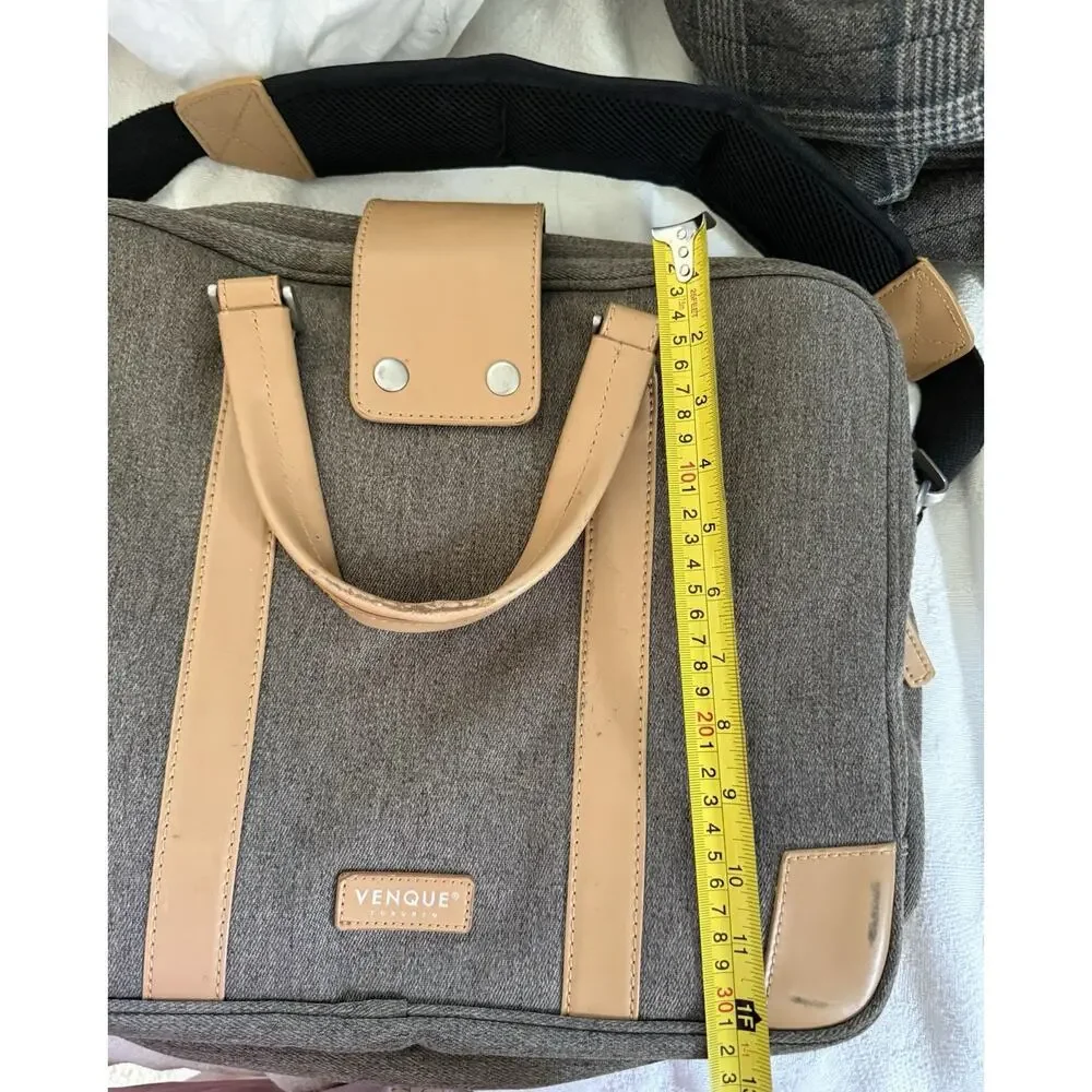Venque Toronto Messenger Bag Grey University Academia